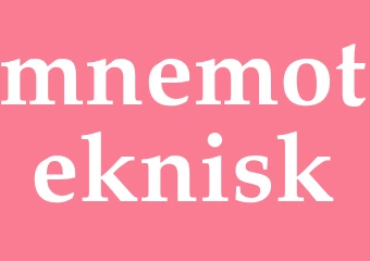 Synonym mnemoteknisk
