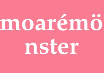 Synonym moarémönster