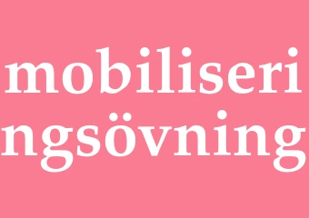 Synonym mobiliseringsövning