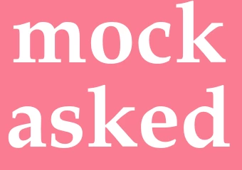 Synonym mockasked