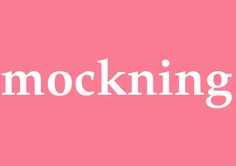 Synonym mockning