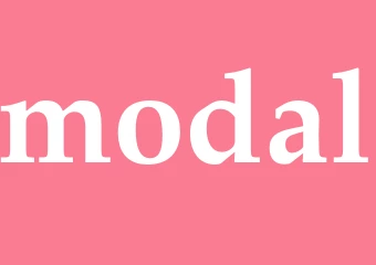 Synonym modal
