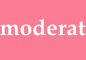 Synonym moderat