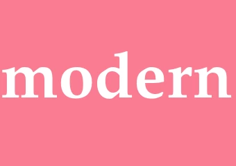 Synonym modern