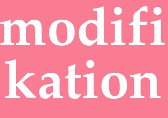 Synonym modifikation