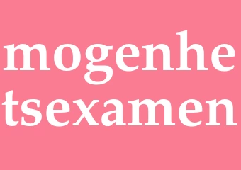 Synonym mogenhetsexamen