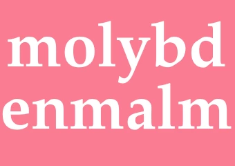 Synonym molybdenmalm