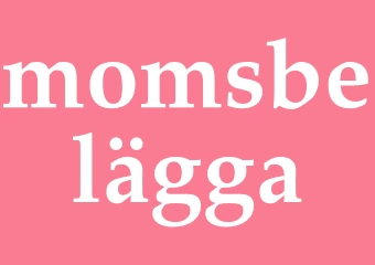 Synonym momsbelägga