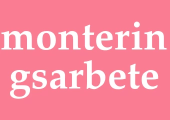 Synonym monteringsarbete