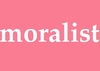 Synonym moralist
