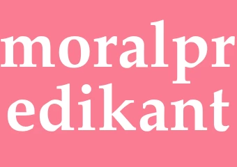 Synonym moralpredikant