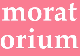 Synonym moratorium