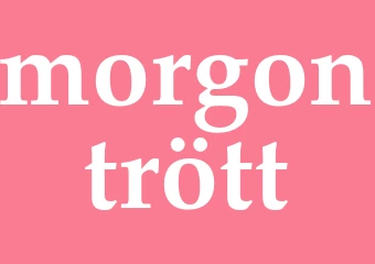 Synonym morgontrött