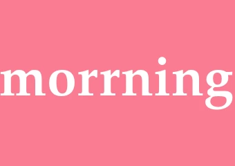Synonym morrning