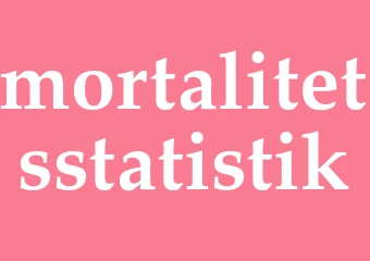 Synonym mortalitetsstatistik