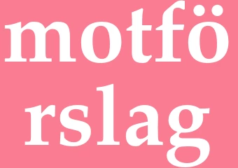 Synonym motförslag