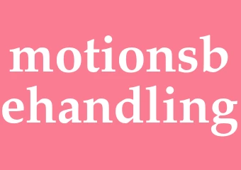 Synonym motionsbehandling