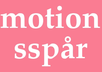 Synonym motionsspår