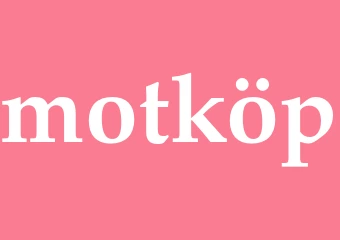 Synonym motköp