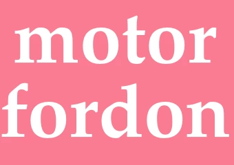 Synonym motorfordon