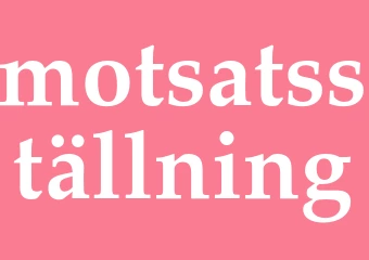 Synonym motsatsställning