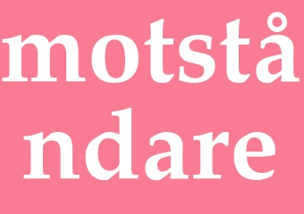 Synonym motståndare