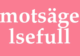 Synonym motsägelsefull
