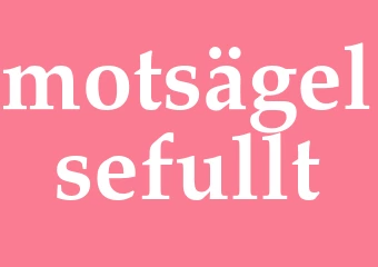 Synonym motsägelsefullt