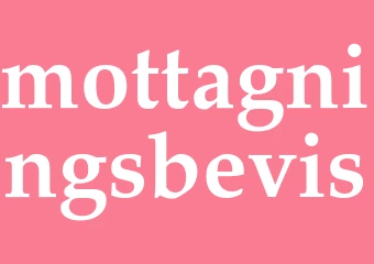 Synonym mottagningsbevis