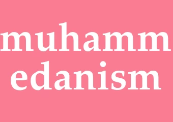 Synonym muhammedanism