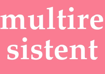 Synonym multiresistent