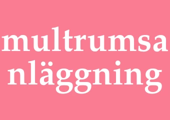 Synonym multrumsanläggning