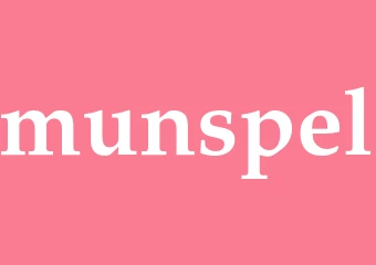 Synonym munspel