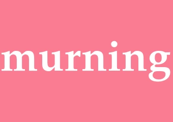 Synonym murning
