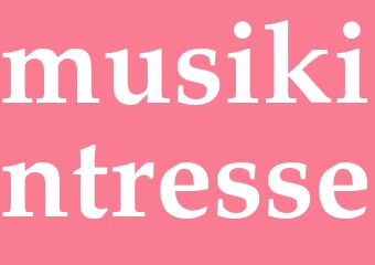 Synonym musikintresse