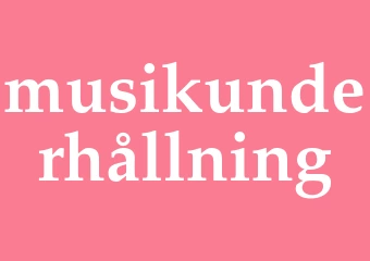 Synonym musikunderhållning