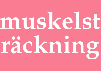 Synonym muskelsträckning