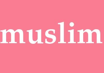 Synonym muslim