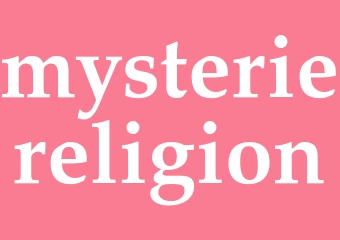 Synonym mysteriereligion
