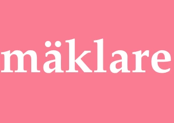 Synonym mäklare