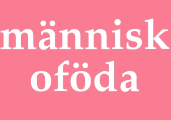 Synonym människoföda
