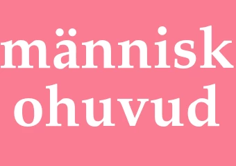 Synonym människohuvud
