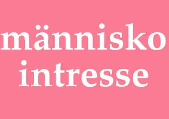 Synonym människointresse