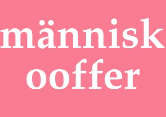 Synonym människooffer