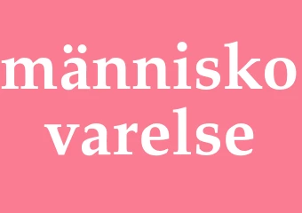 Synonym människovarelse