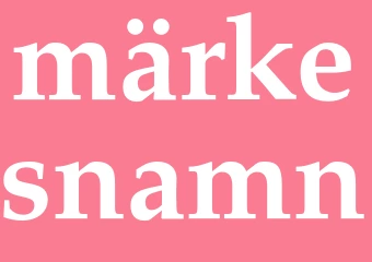 Synonym märkesnamn