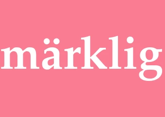 Synonym märklig