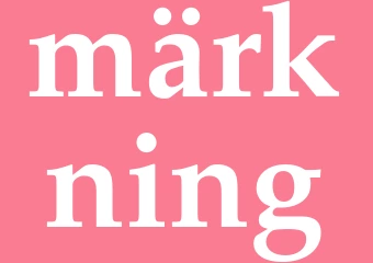 Synonym märkning