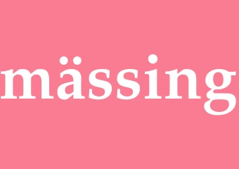 Synonym mässing