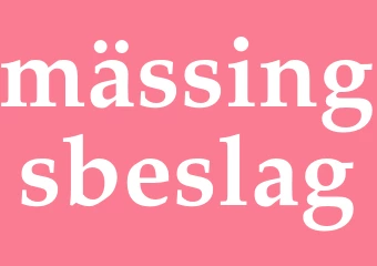 Synonym mässingsbeslag